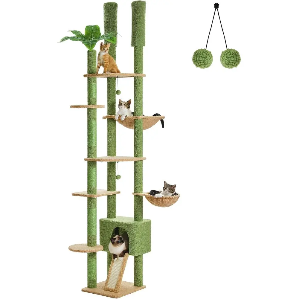 Cat Scratching Post - Adjustable Tall Cat Tree Tower with