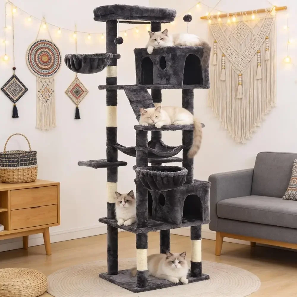 Cat Scratching Post - 74 Tall Cat Tree Tower with