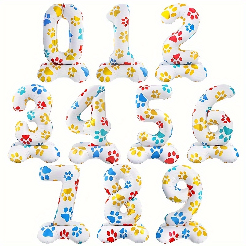 Pet Supplies Nz - 1Pc 16 Inch White Standing Number