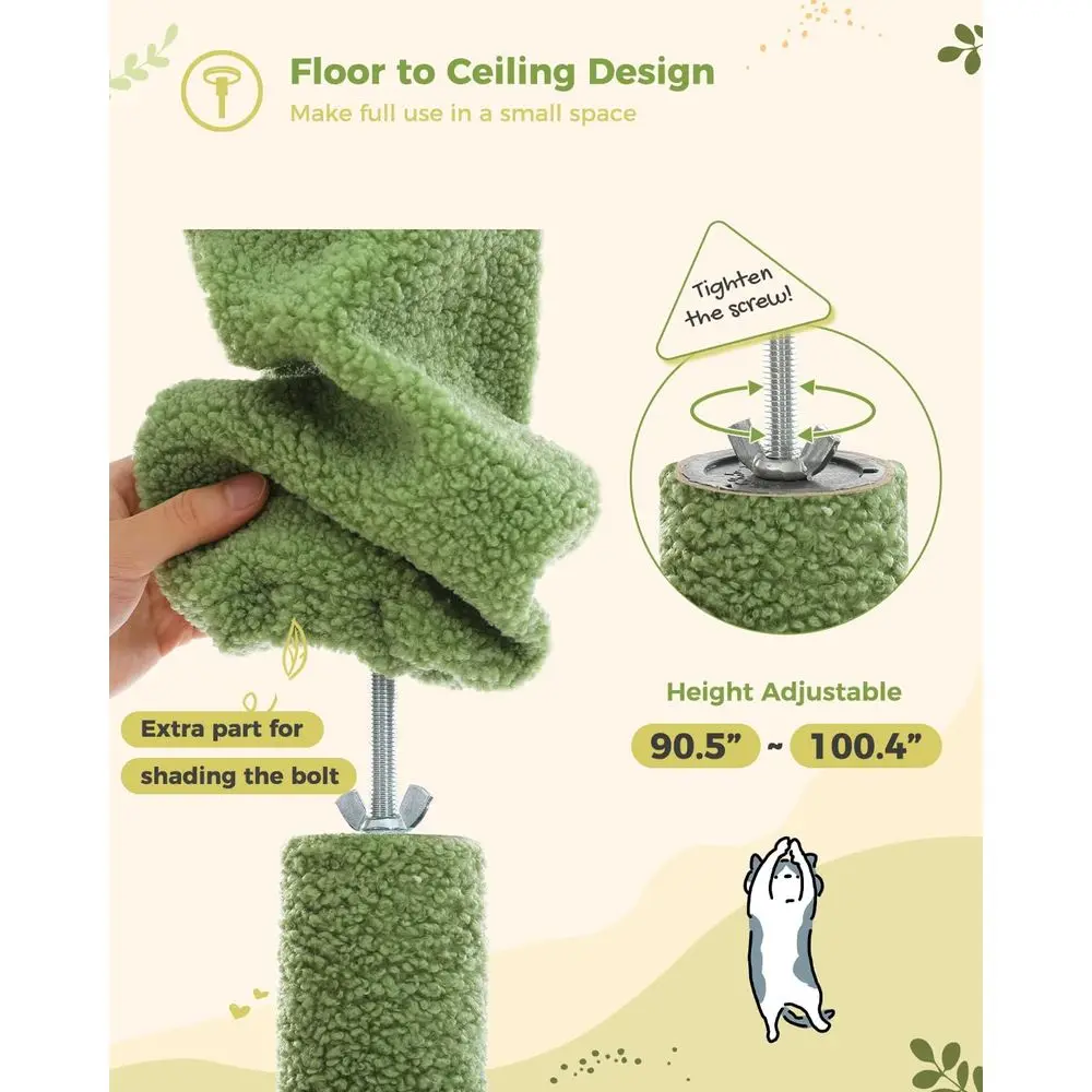 Adjustable Tall Cat Tree Tower - Cat Scratching Post review and price