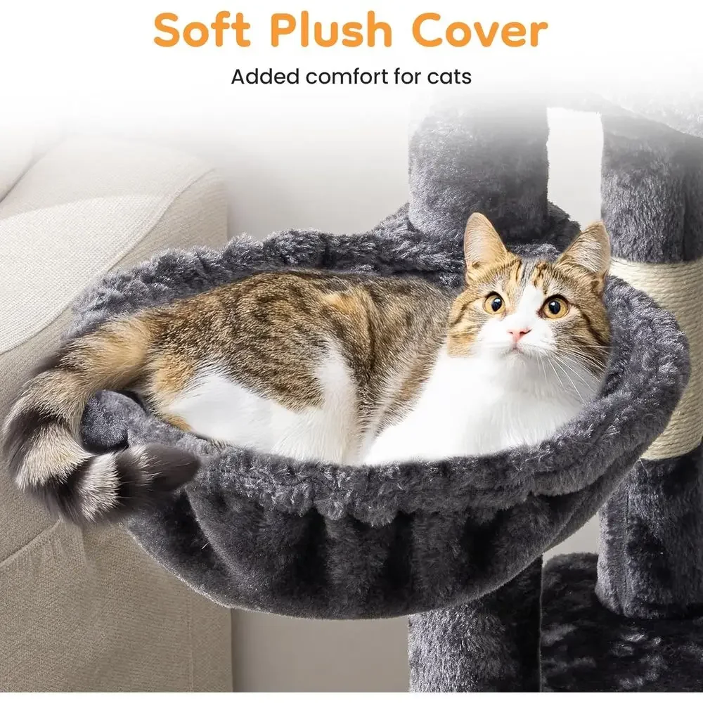 74 Tall Cat Tree Tower with Sc - Cat Scratching Post review and price