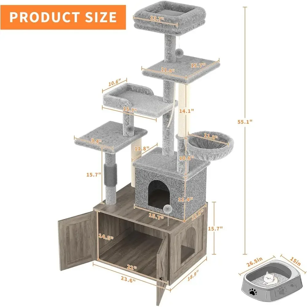 Large Multi-Level Cat Playhous - Cat Scratching Post review and price
