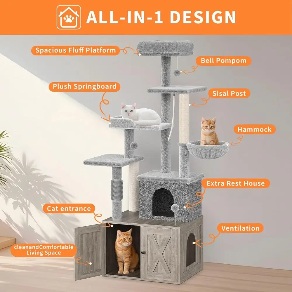 Large Multi-Level Cat Playhous - Cat Scratching Post review and price