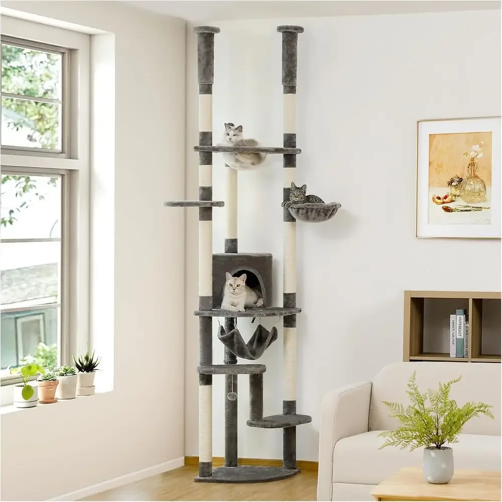 Adjustable Height Cat Tower: S - Cat Scratching Post review and price