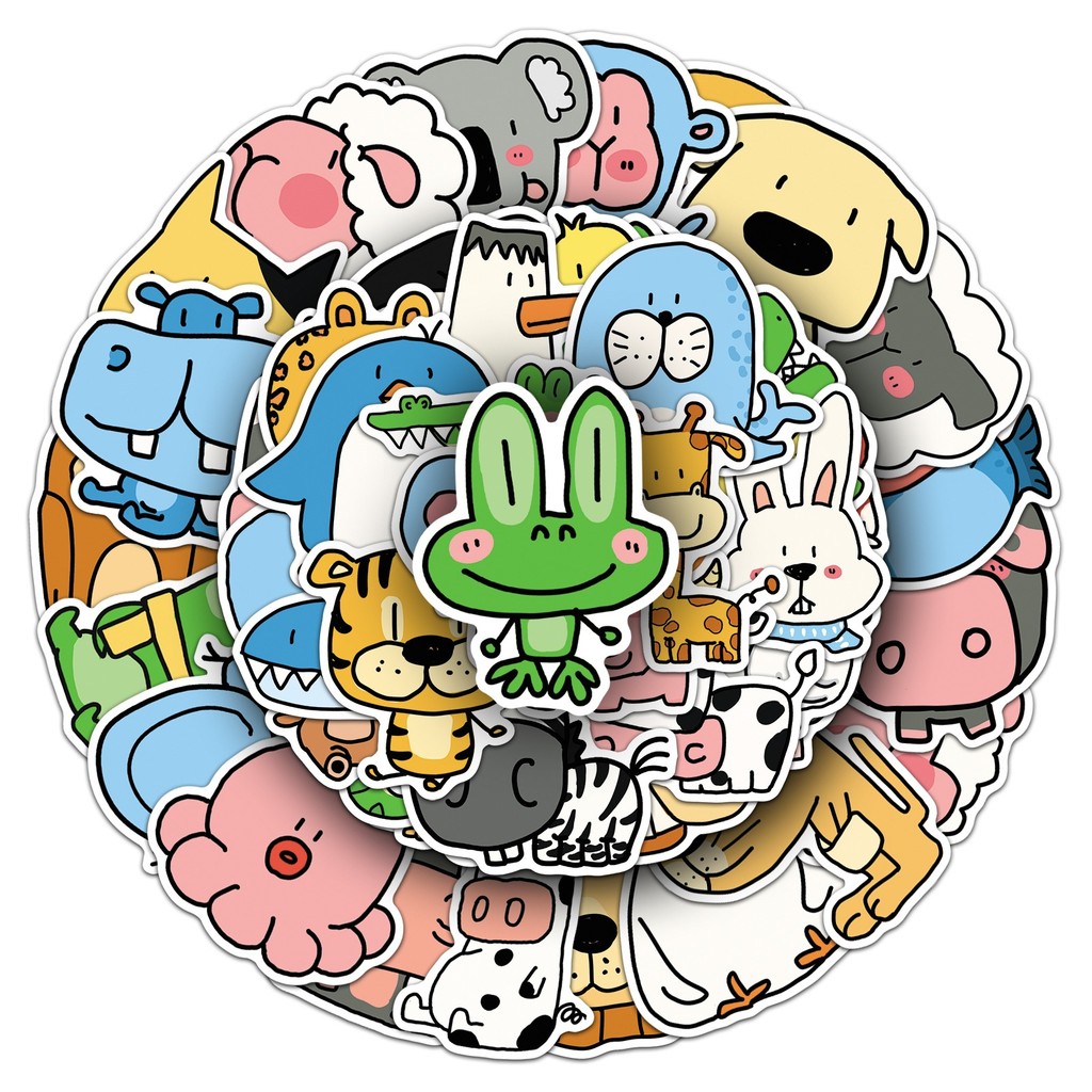 50Sheets Zoo Animal Stickers C - Pet Supplies In Store review and price
