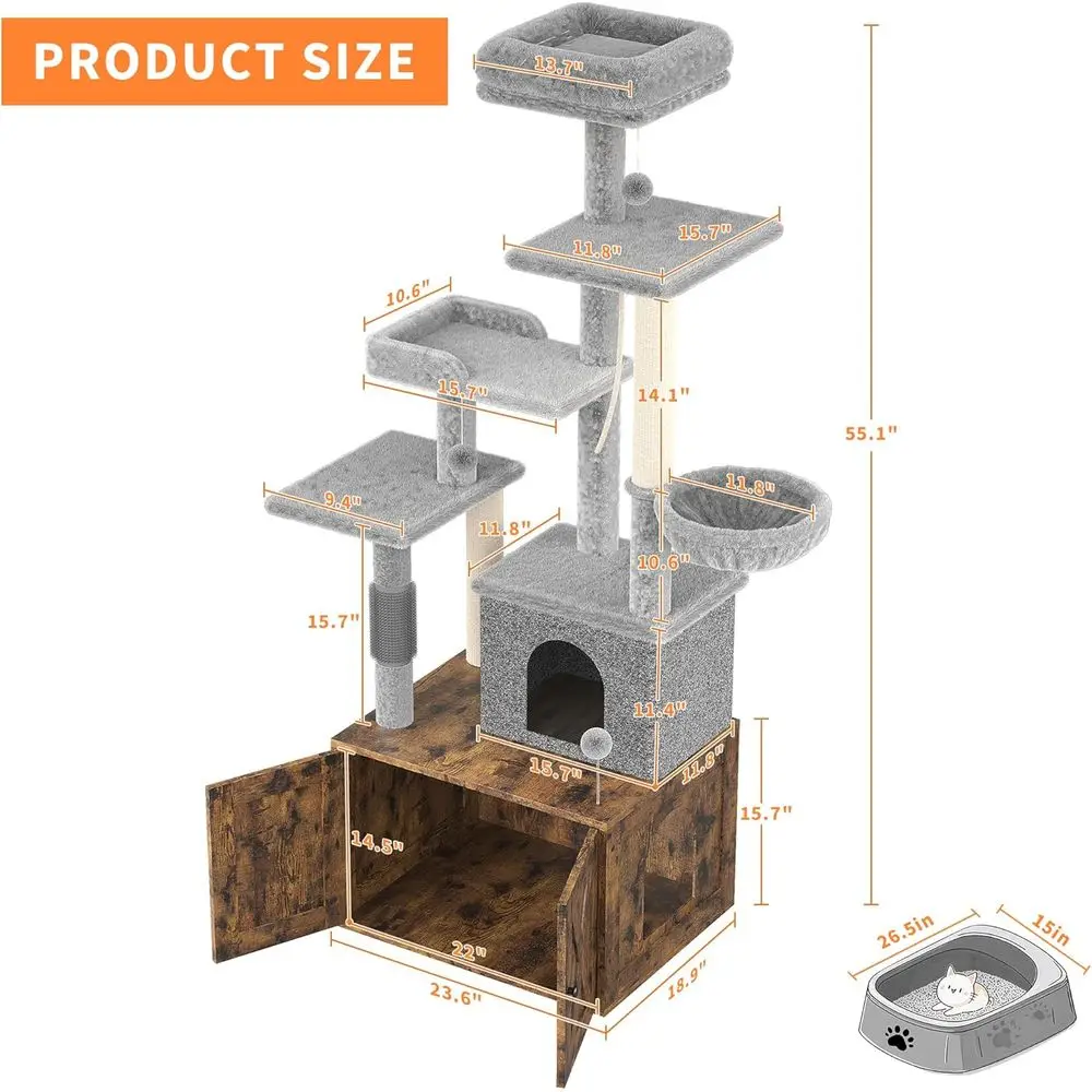 Large Multi-Level Cat Tree wit - Cat Scratching Post review and price