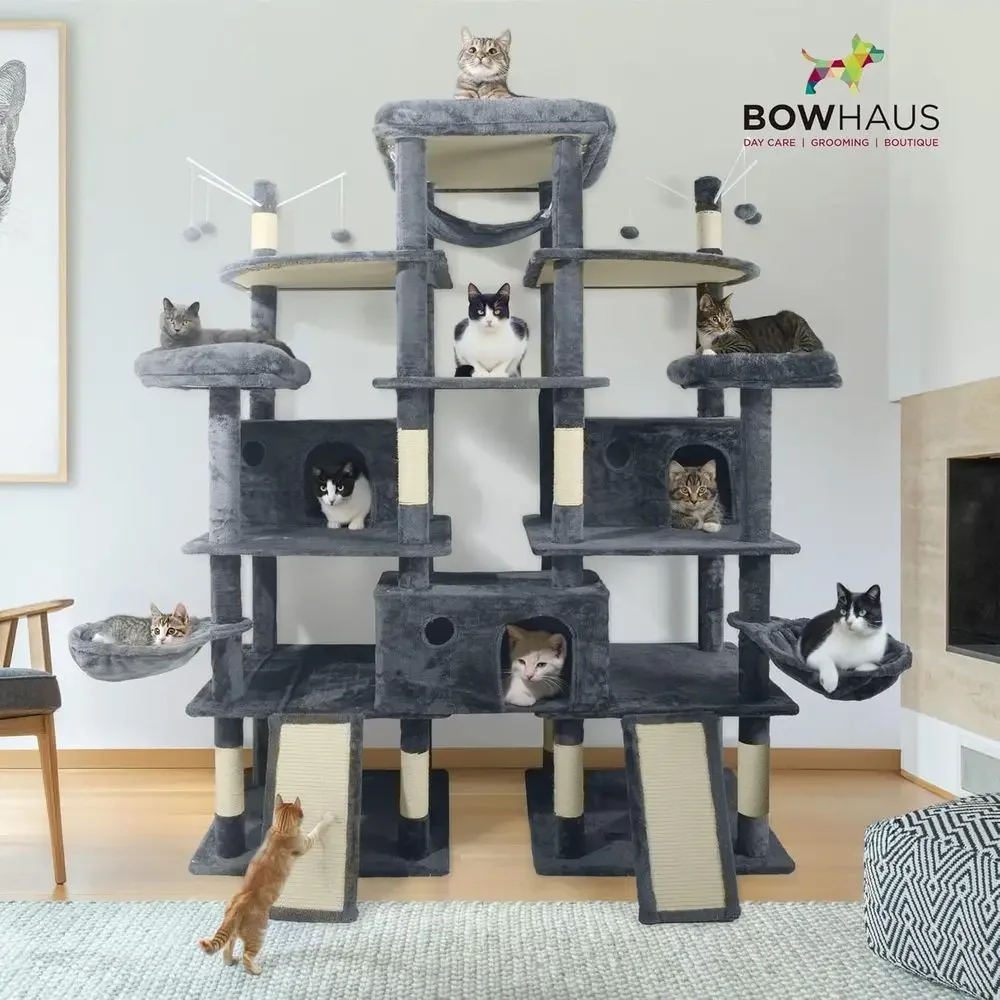 80-Inch Tall Cat Tower for Lar - Cat Scratching Post review and price