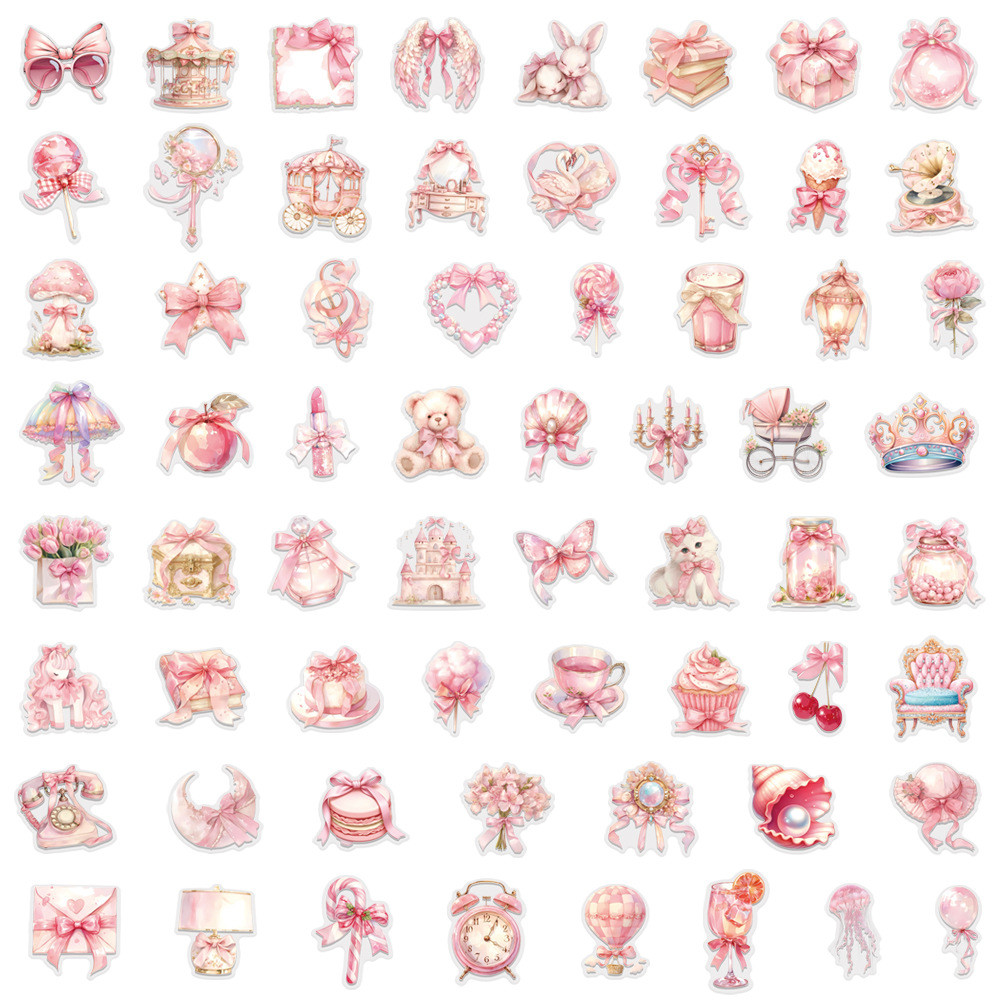 60Pieces Pink Coquette Sticker - Pet Supplies In Store review and price