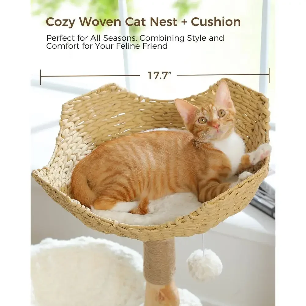 Large Cozy Cat Tree with Real  - Cat Scratching Post review and price