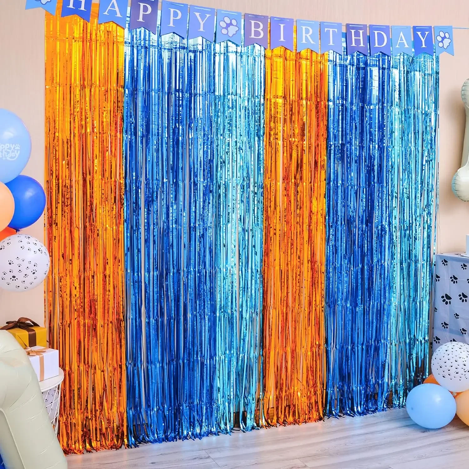 Orange Blue Dog Foil Fringe Cu - Pet Supplies Nz review and price