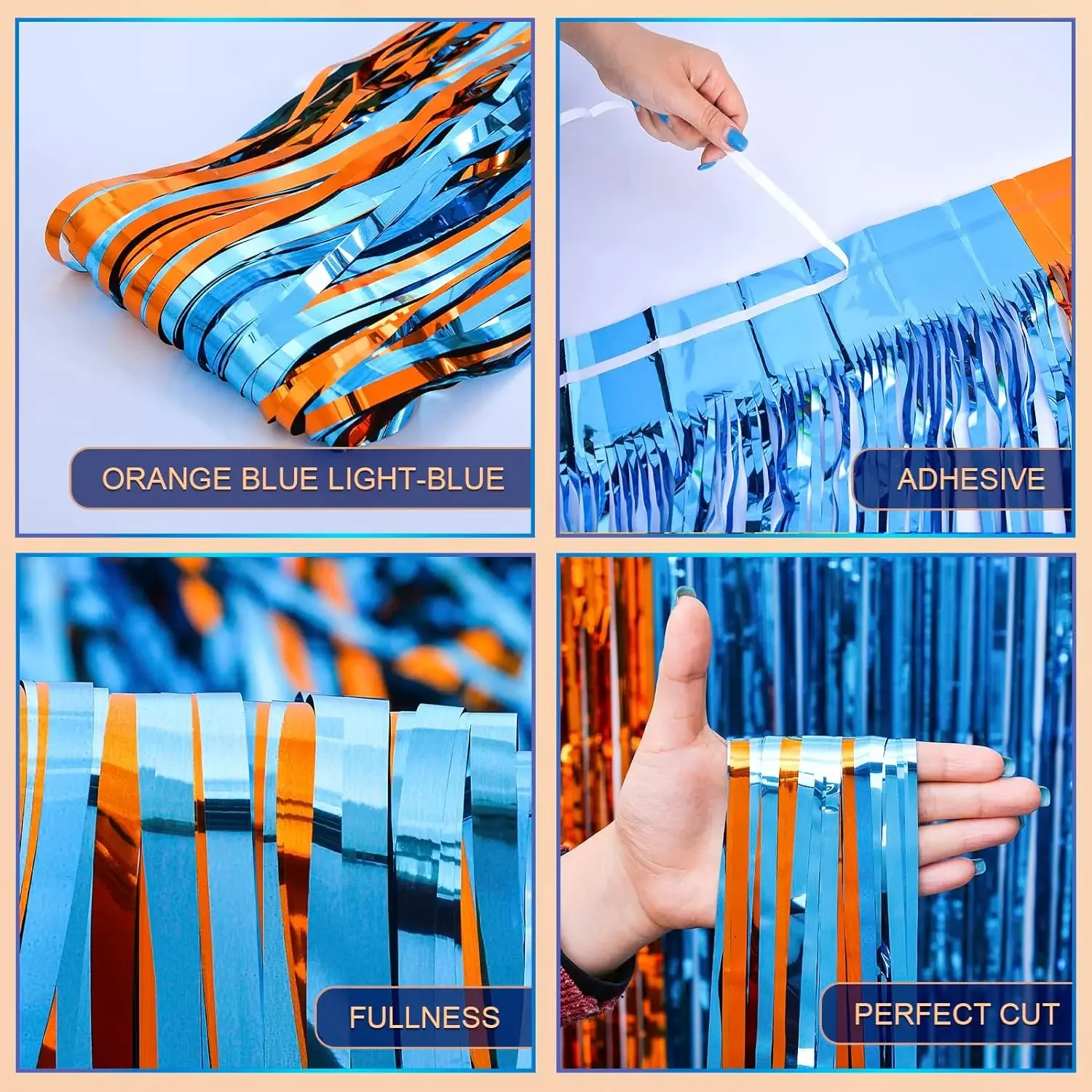 Orange Blue Dog Foil Fringe Cu - Pet Supplies Nz review and price