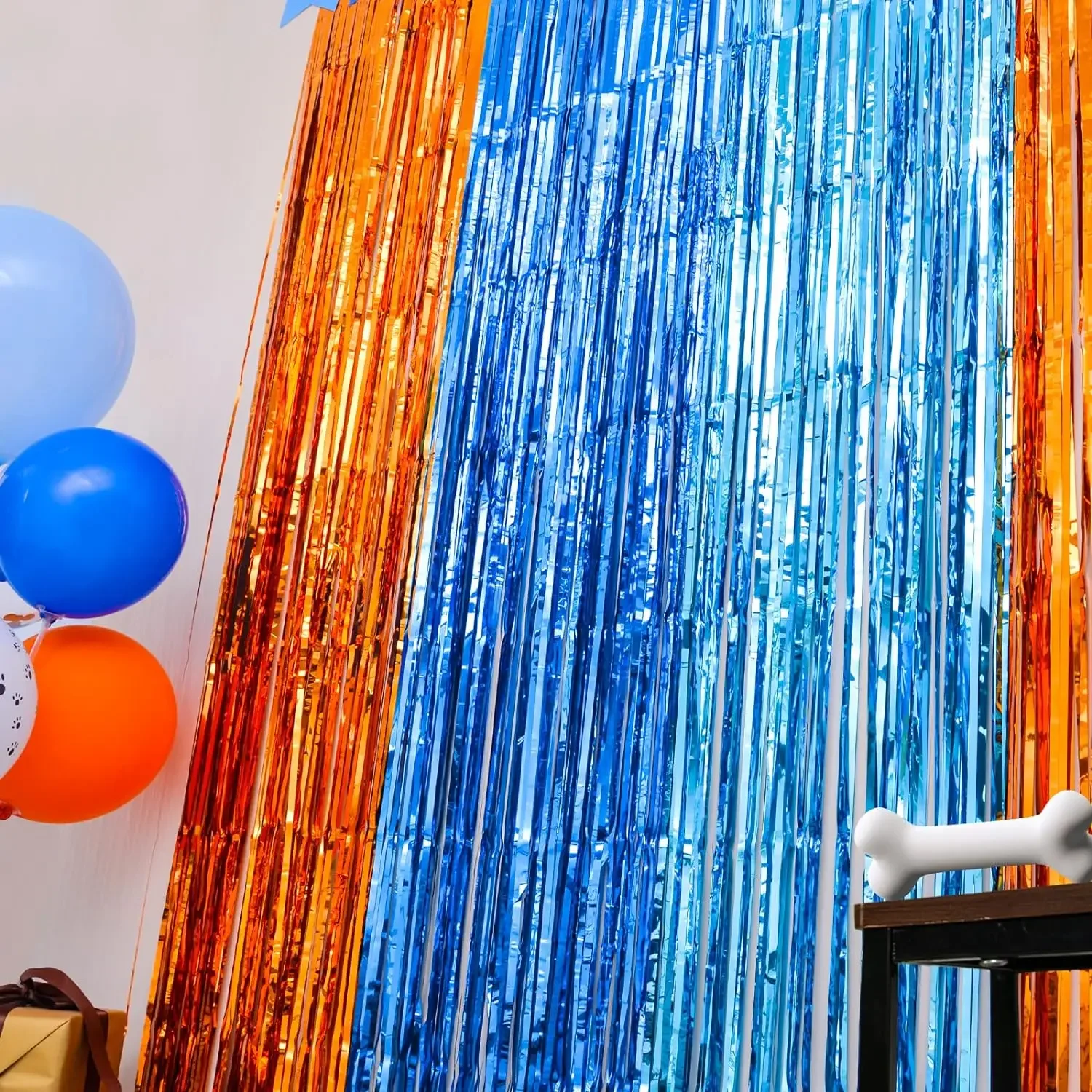 Orange Blue Dog Foil Fringe Cu - Pet Supplies Nz review and price