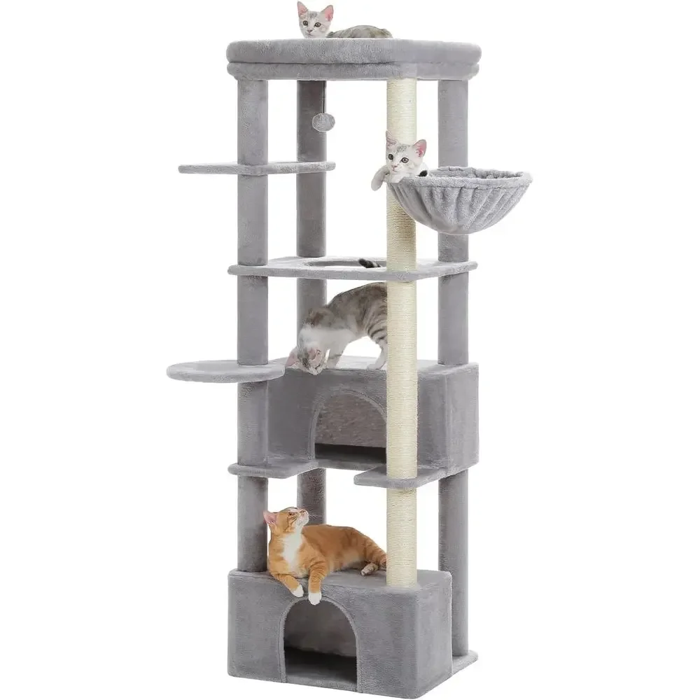 68 Heavy-Duty Tall Cat Tower f - Cat Scratching Post review and price