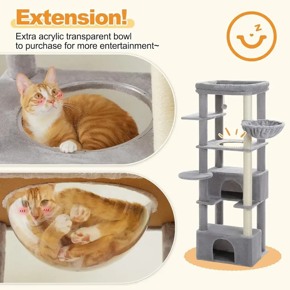 68 Heavy-Duty Tall Cat Tower f - Cat Scratching Post review and price